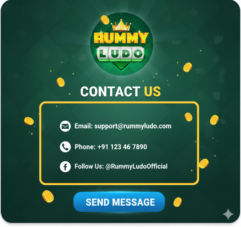 Contact us rummy ludo game app