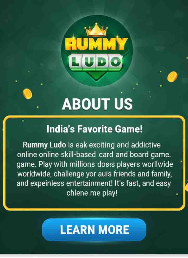 about us rummy ludo game app
